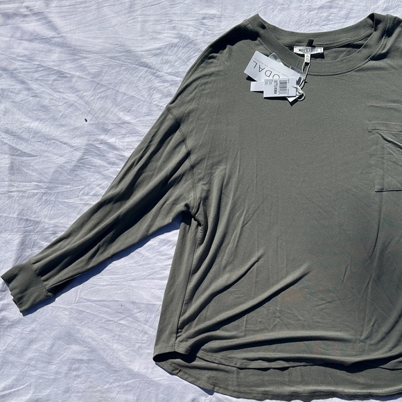 Workshop Republic Clothing  Women Dark Green Long Sleeve Tee. SIZE 3X - Picture 5 of 6